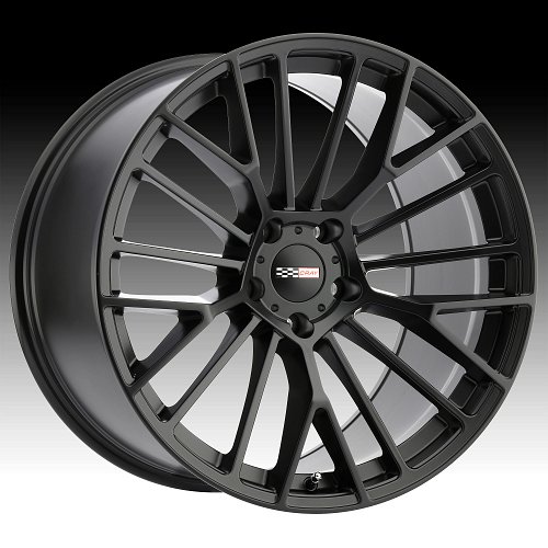 Cray Astoria Matte Black Custom Corvette Wheels 1